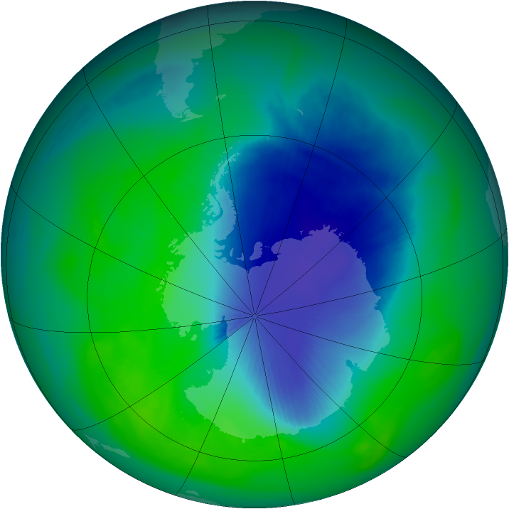 Ozone Map 2007-11-25